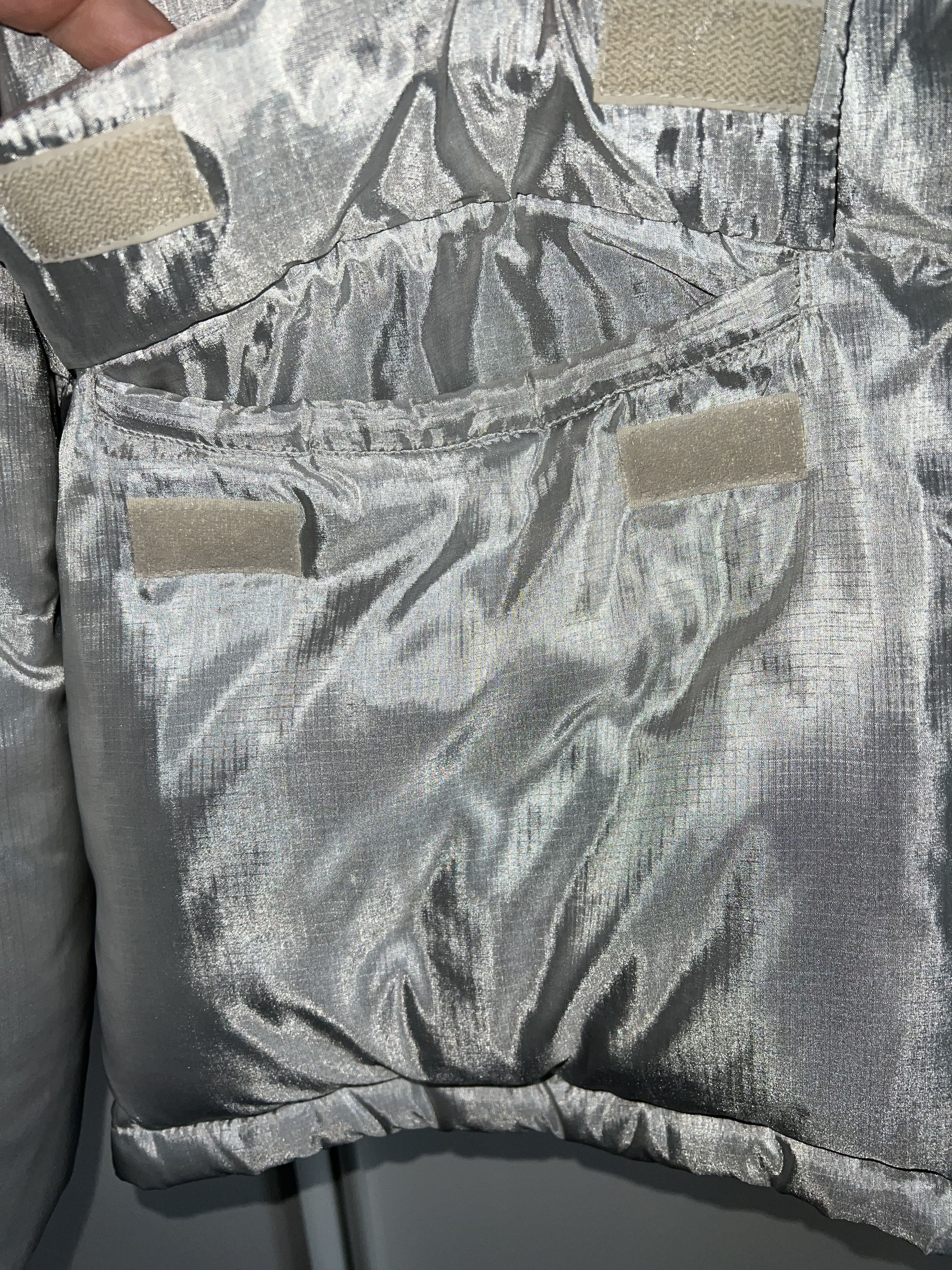 Helmut Lang HELMUT LANG aluminum blend nylon goose puffer 54 Size US L / EU 52-54 / 3 - 4 Thumbnail