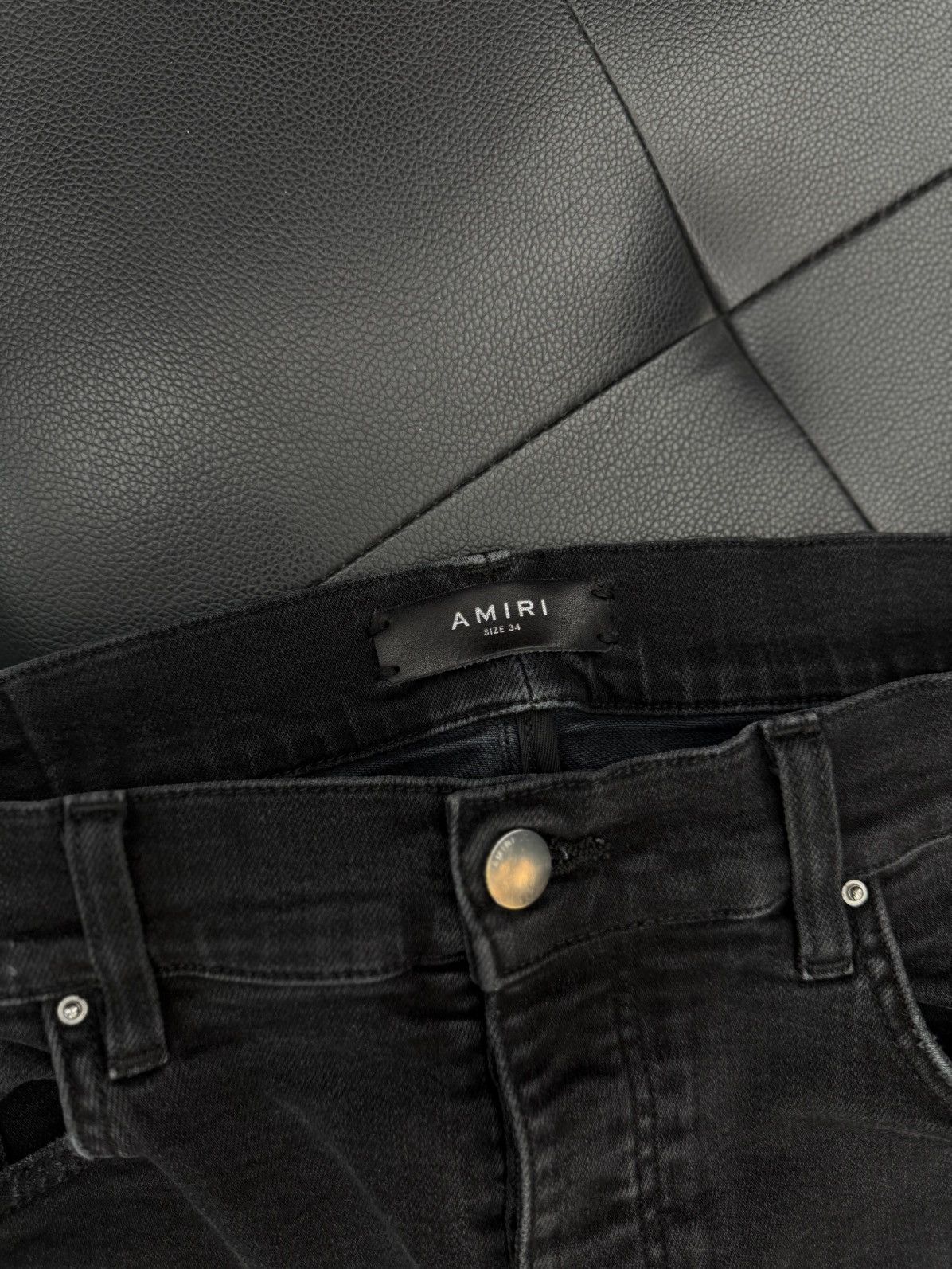 Amiri Amiri Jeans Black Colorful Patch Size 34 🧼 Size US 34 / EU 50 - 8 Thumbnail