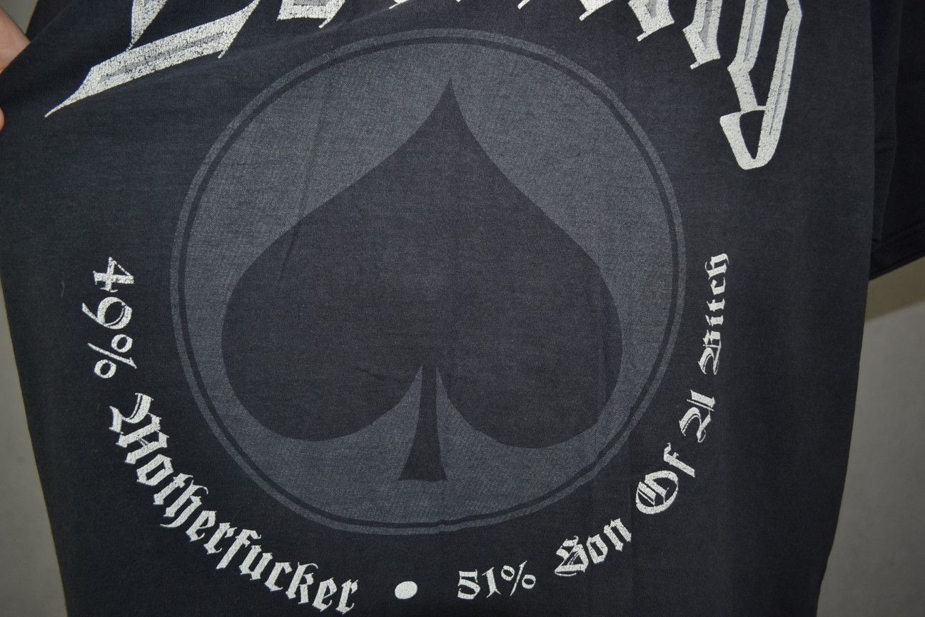 Band Tees × Vintage Vintage Motorhead Lemmy 49% Motherfu*ker 51% Son Of A Bi*ch Size US XL / EU 56 / 4 - 5 Thumbnail