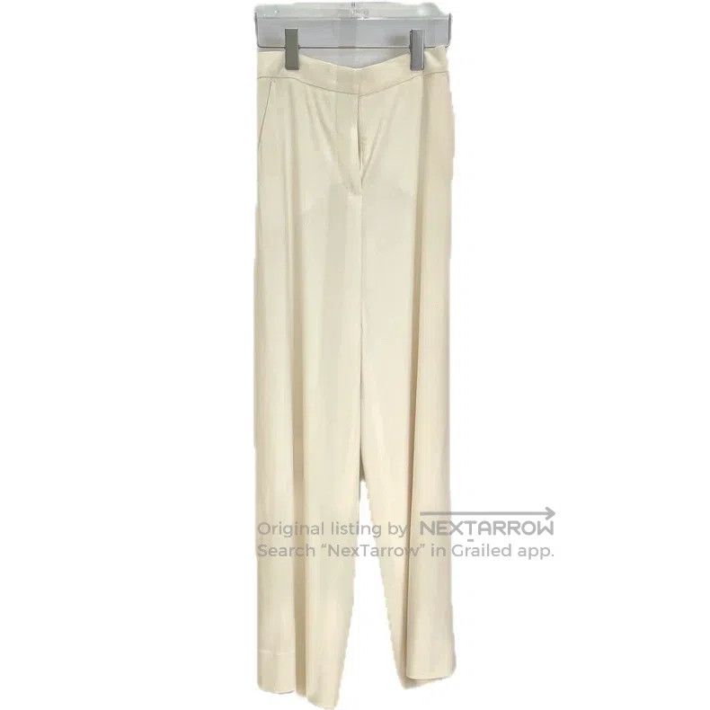 Max Mara Max Mara Beige Wool Casual Trousers Size 35" - 1 Thumbnail