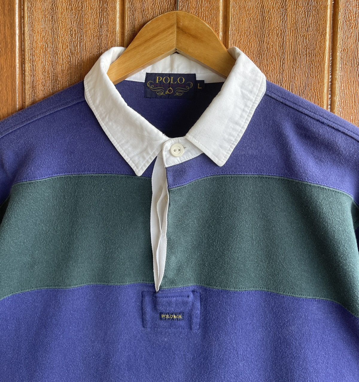 Polo Ralph Lauren Vintage’90s🔥POLO🔥Polo Sport Rugby Center Logo Longsleeve Size US L / EU 52-54 / 3 - 3 Thumbnail