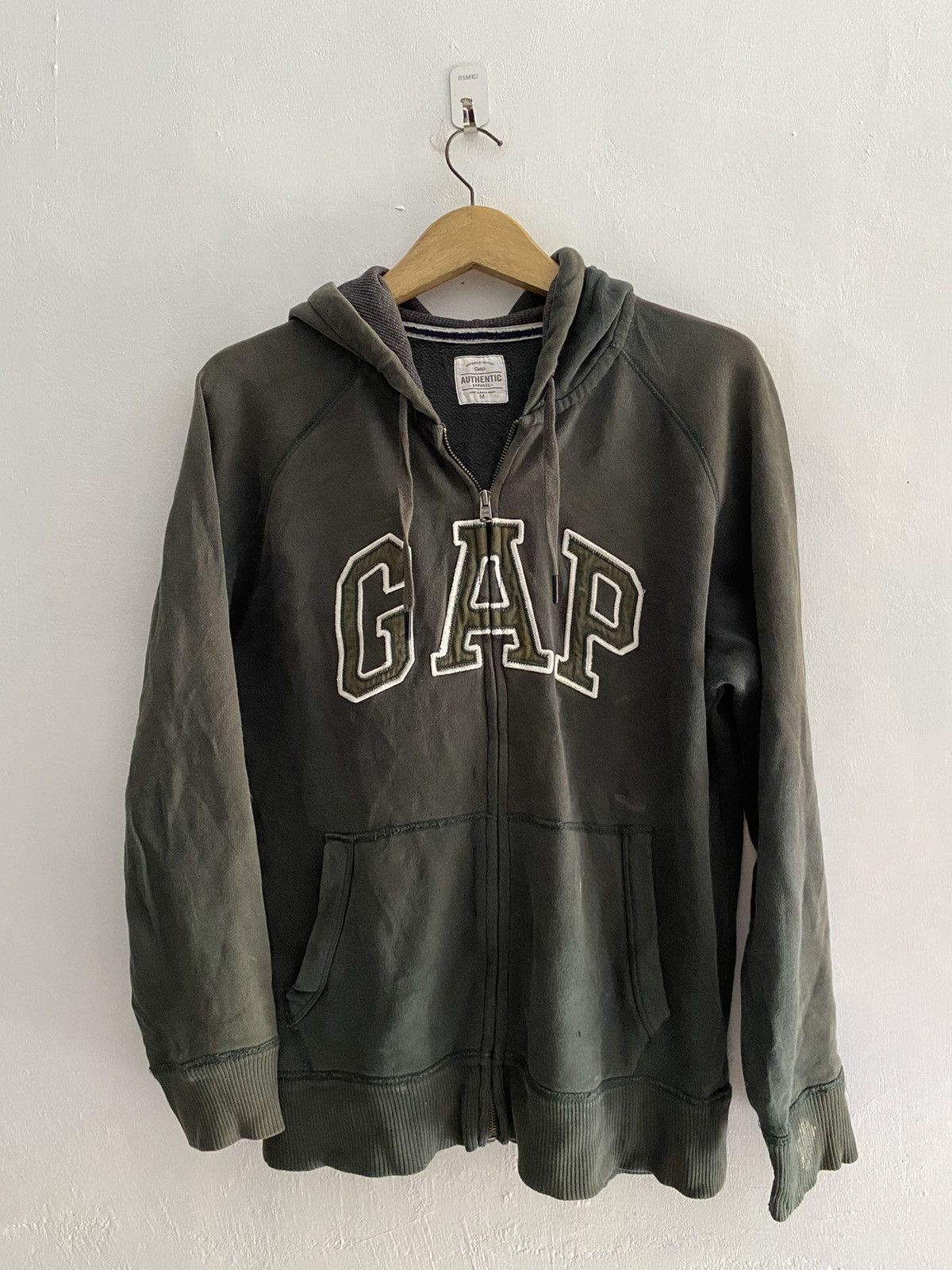 Gap × Kanye West Vintage gap distressed embroidery zip hoodie Size US M / EU 48-50 / 2 - 2 Thumbnail