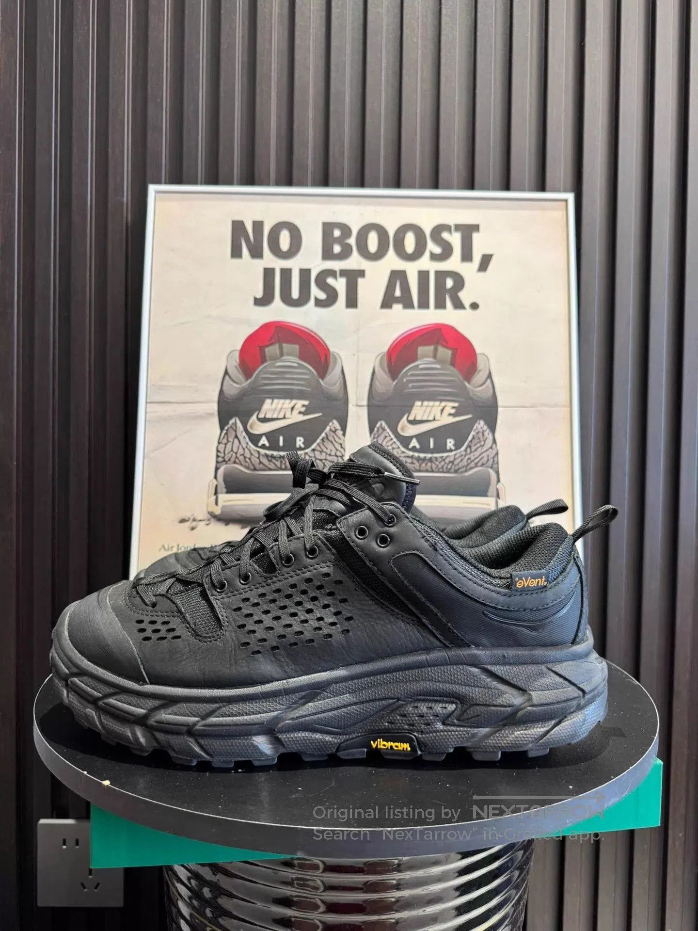 Hoka Black Athletic Shoes with Rugged Sole Size 11. Size US 11 / EU 44 - 1 Thumbnail