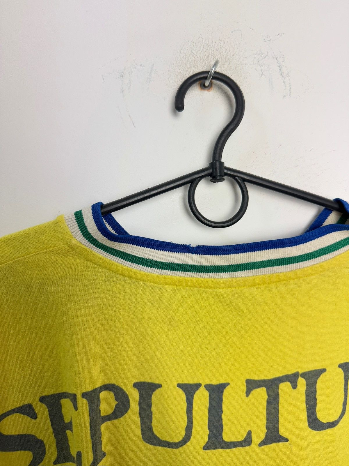 Band Tees × Vintage Vintage Sepultura #10 Brazil Rock Band T-Shirt Soccer Size US XL / EU 56 / 4 - 13 Thumbnail