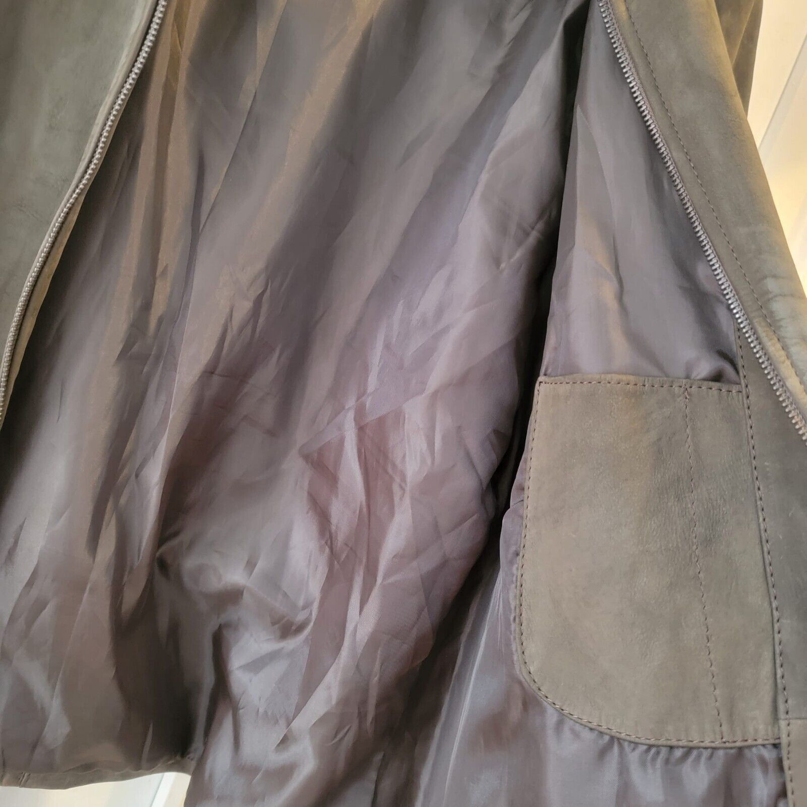 Other ⭐Women Suede Vintage Jacket Sz 40 L Retro Gypsy Piel Leather Size L / US 10 / IT 46 - 6 Thumbnail