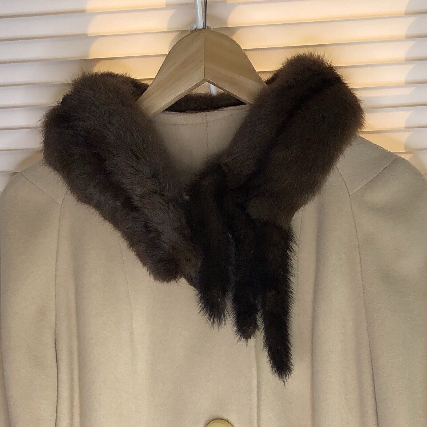 Other Women 80s Tan Long Coat Sz S 100% Cashmere Brown Real ming Size S / US 4 / IT 40 - 7 Thumbnail