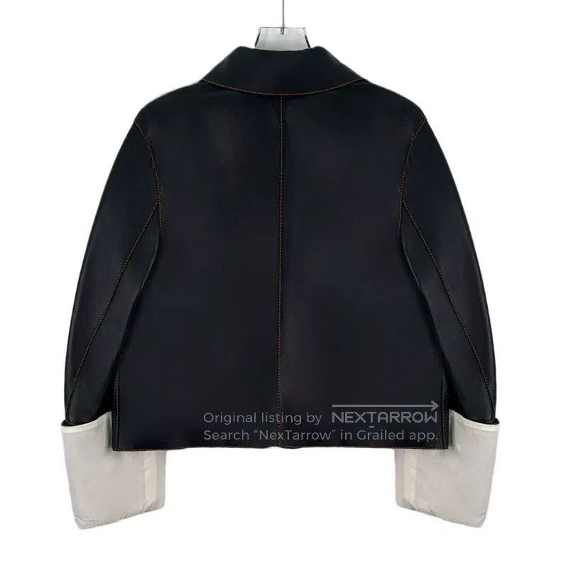 Loewe Loewe Black Sheepskin Lapel Single-breasted Long Sleeve Le Size XS / US 0-2 / IT 36-38 - 2 Thumbnail