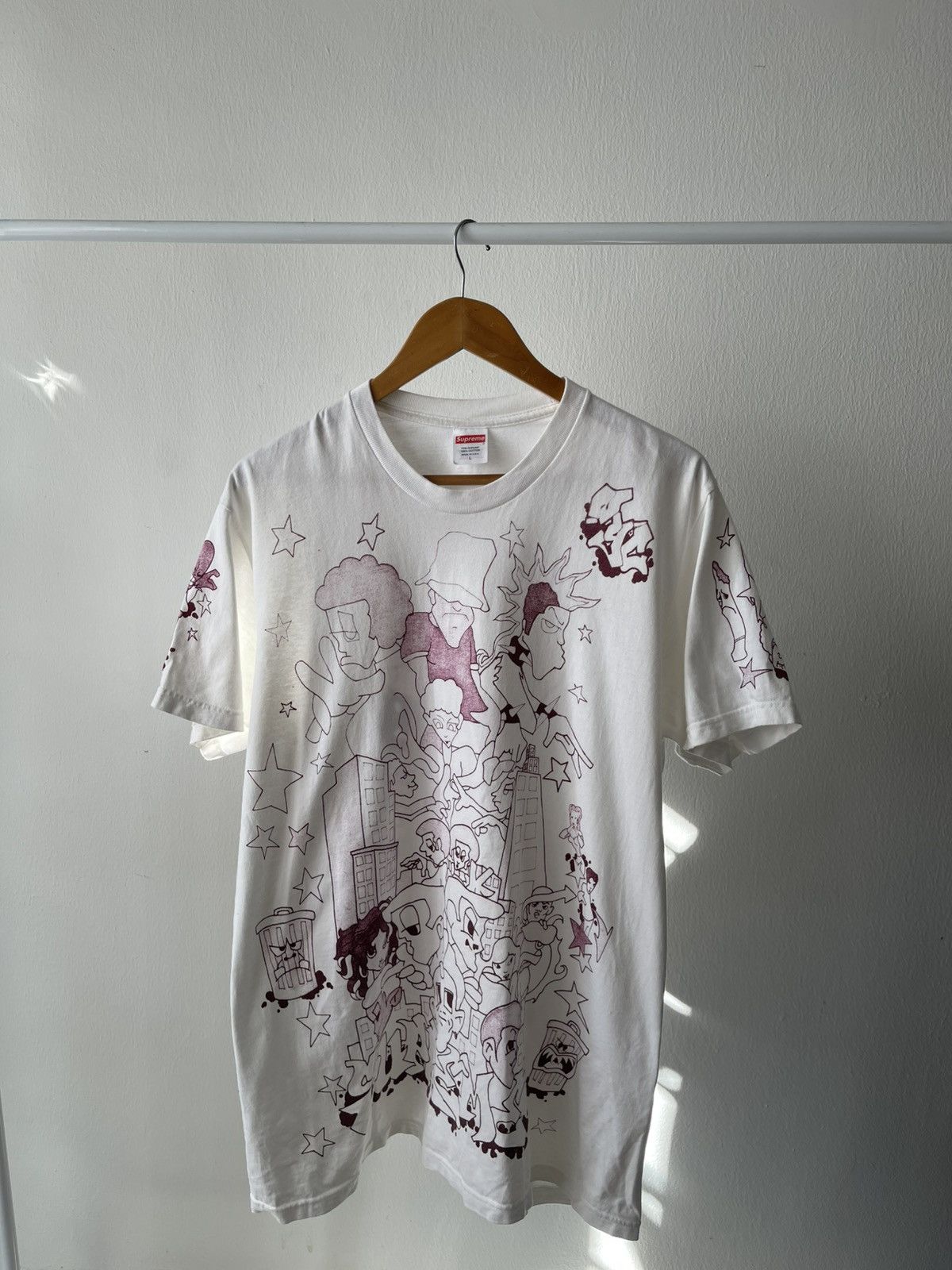 Supreme FW23 Supreme Downtown Tee A2 Size US L / EU 52-54 / 3 - 1 Thumbnail