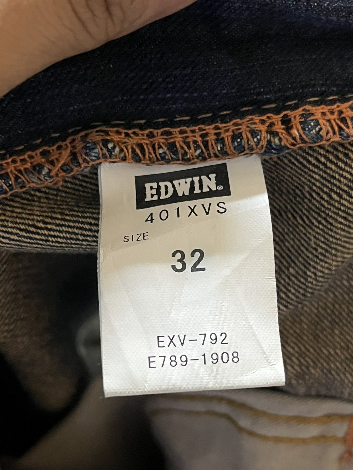 Edwin Vintage Edwin XV-S Flare Ripped Distressed Denim Size US 33 - 9 Thumbnail