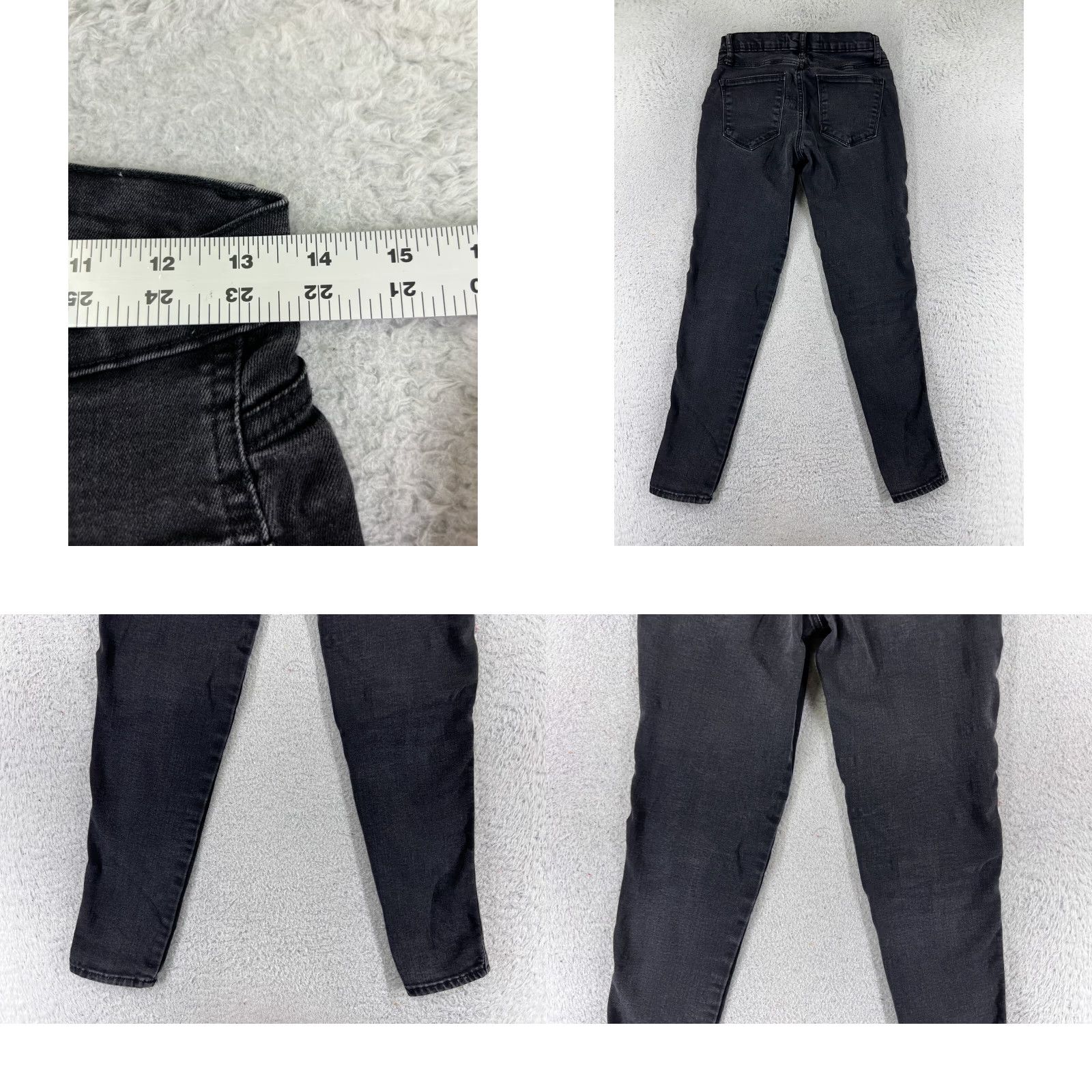 Gap GAP Jeans Women 6 Black Denim Jegging Stretch Mid 25x27 Classic 5-Pocket City 1969 Womens Jeans Size 28" / US 6 / IT 42 - 9 Thumbnail
