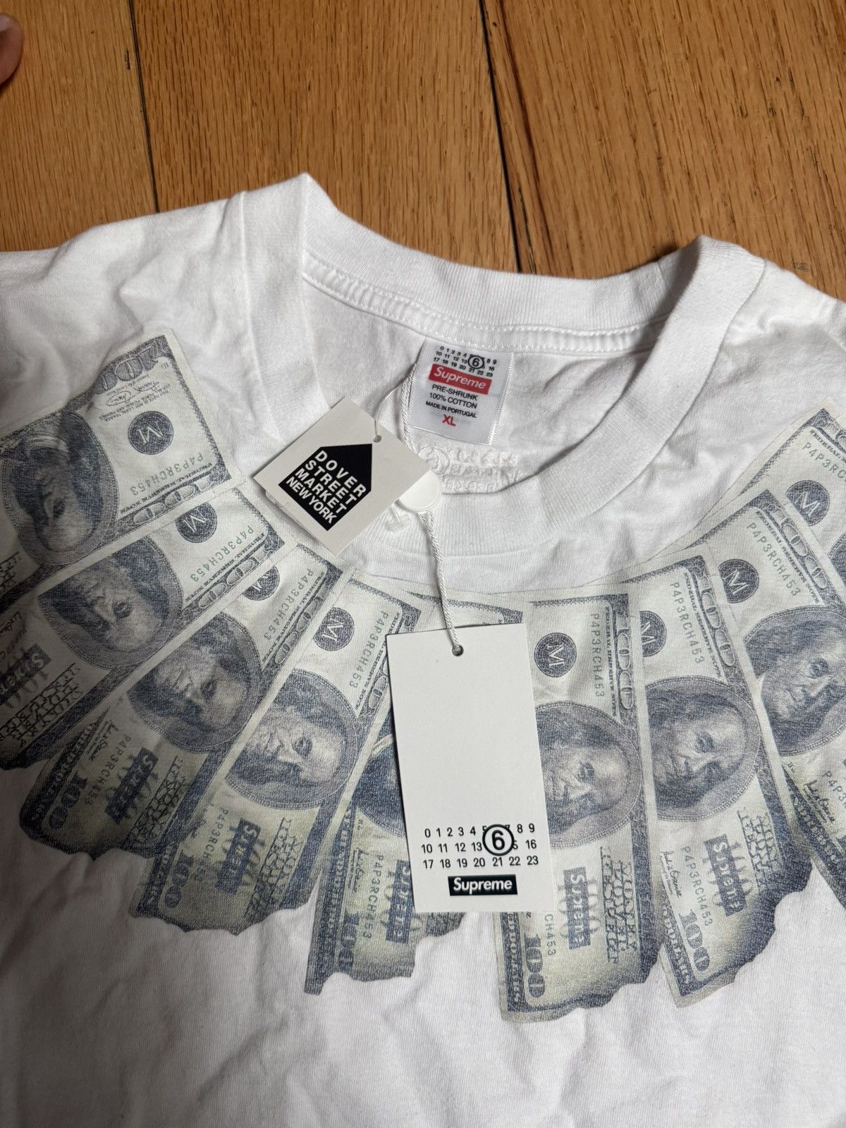 Maison Margiela × Supreme Supreme Maison Margiela Money Tee XL Size US XL / EU 56 / 4 - 2 Thumbnail