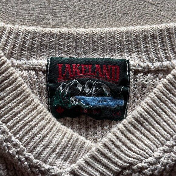Vintage vintage lakeland boxy v neck knit sweater Size US L / EU 52-54 / 3 - 4 Thumbnail