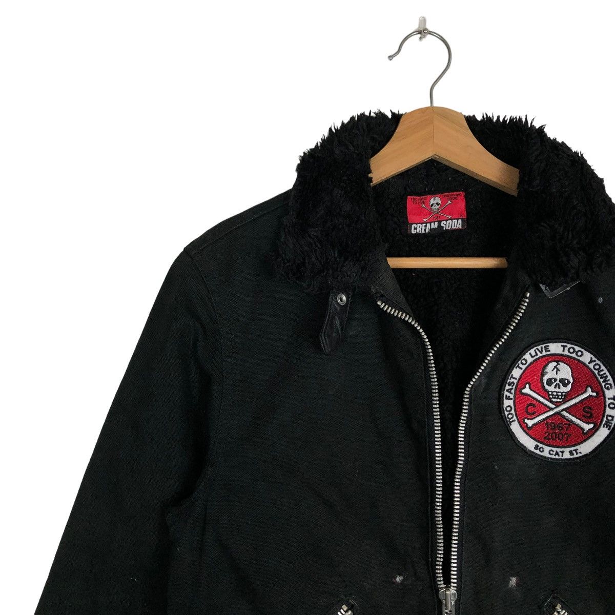 Japanese Brand 💥Punk Design Bondage Cream Soda Racer Jacket Big Logo Size US M / EU 48-50 / 2 - 3 Thumbnail