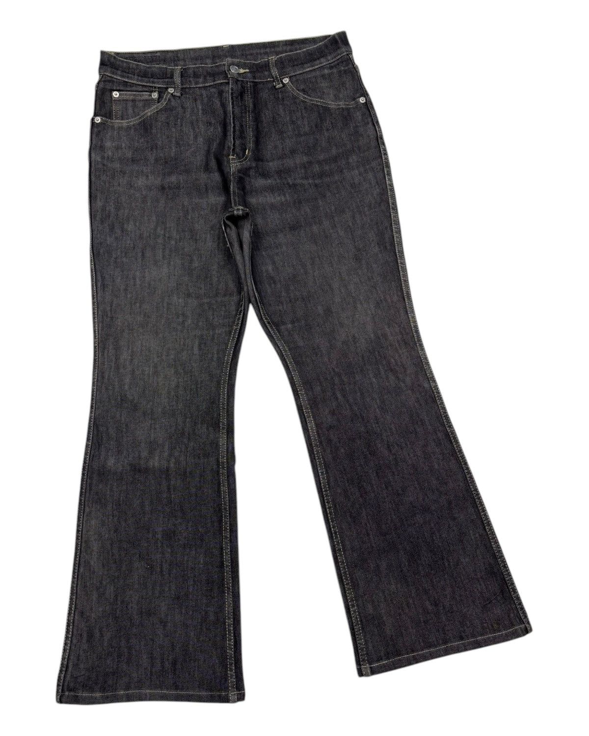 Japanese Brand Flare Jeans B3 Black Jeans Bootcut Denim Jeans Size 32" / US 10 / IT 46 - 5 Thumbnail