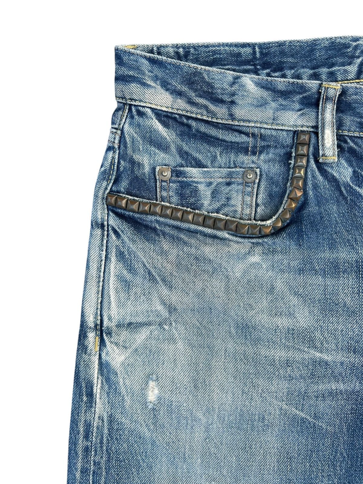 Hysteric Glamour Vintage Hysteric Glamour Selvedge Button Fly Punk Denim Jean Size US 33 - 2 Thumbnail