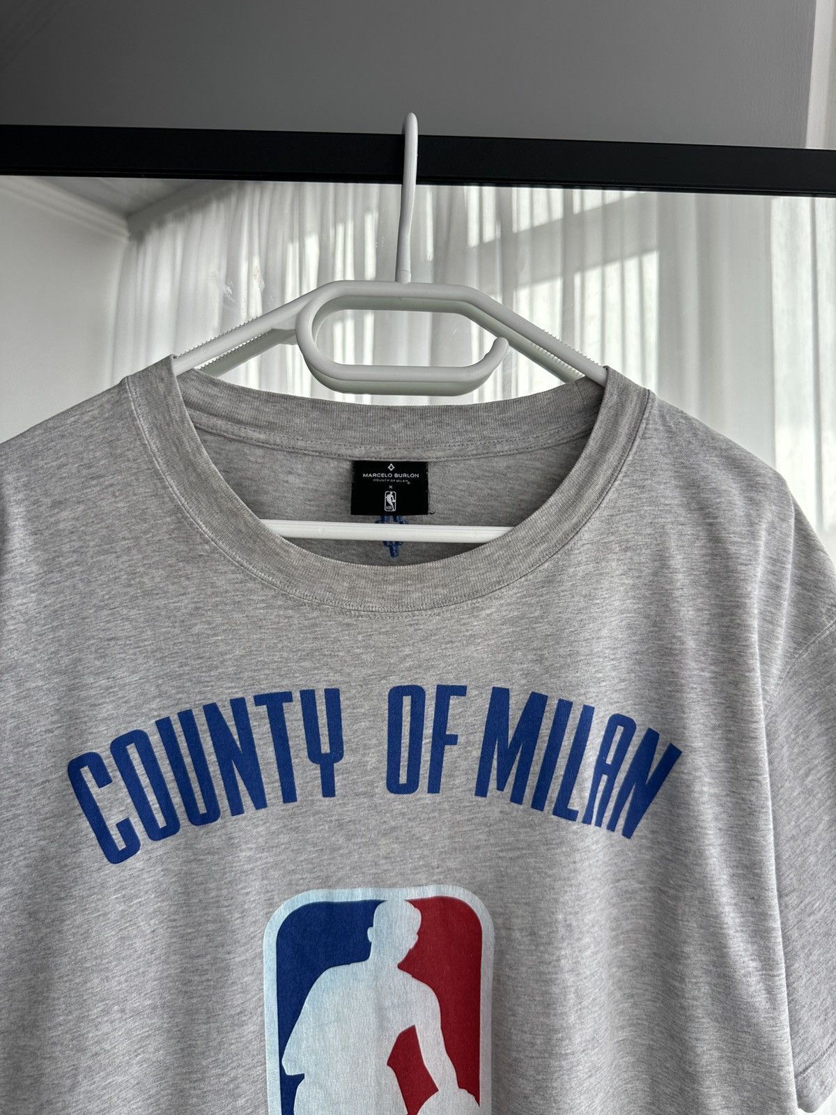 Marcelo Burlon × NBA × Vintage VTG Marcelo Burlon County of Milan x NBA Big Logo T-shirt Size US XL / EU 56 / 4 - 4 Thumbnail
