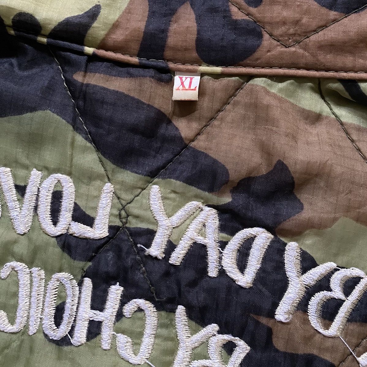 Vintage RARE BIENHOA VIETNAM WAR 66-67 Embordire Camo Jacket Size US XL / EU 56 / 4 - 7 Thumbnail
