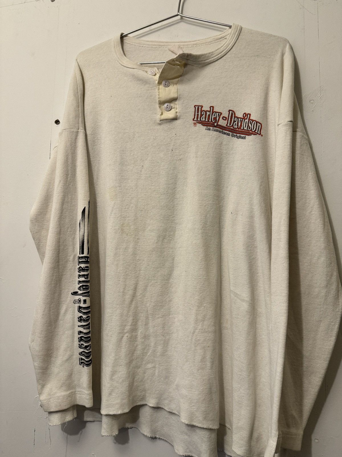Harley Davidson Thrashed Faded Distressed Harley Shirt ERD Grunge WCC Chrome Size US XXL / EU 58 / 5 - 8 Thumbnail