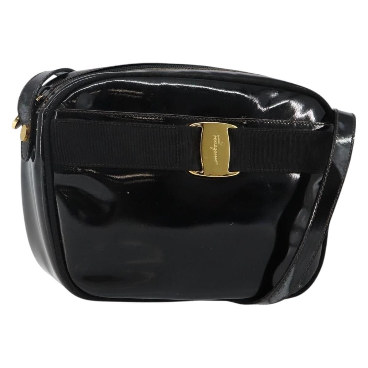 Salvatore Ferragamo Salvatore Ferragamo Vala Patent Leather Size ONE SIZE - 1 Thumbnail