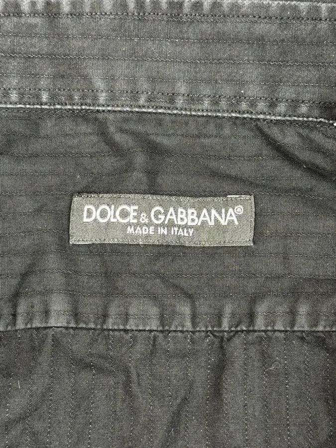 Dolce & Gabbana 2000s Dolce & Gabbana Black Striped Classic Shirt Size US M / EU 48-50 / 2 - 11 Thumbnail