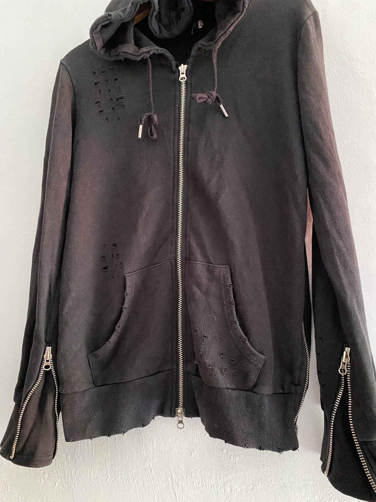 If Six Was Nine × Japanese Brand × Le Grande Bleu (L.G.B.) Japanese unknwn distressed multi zip hoodie Size US XL / EU 56 / 4 - 5 Thumbnail