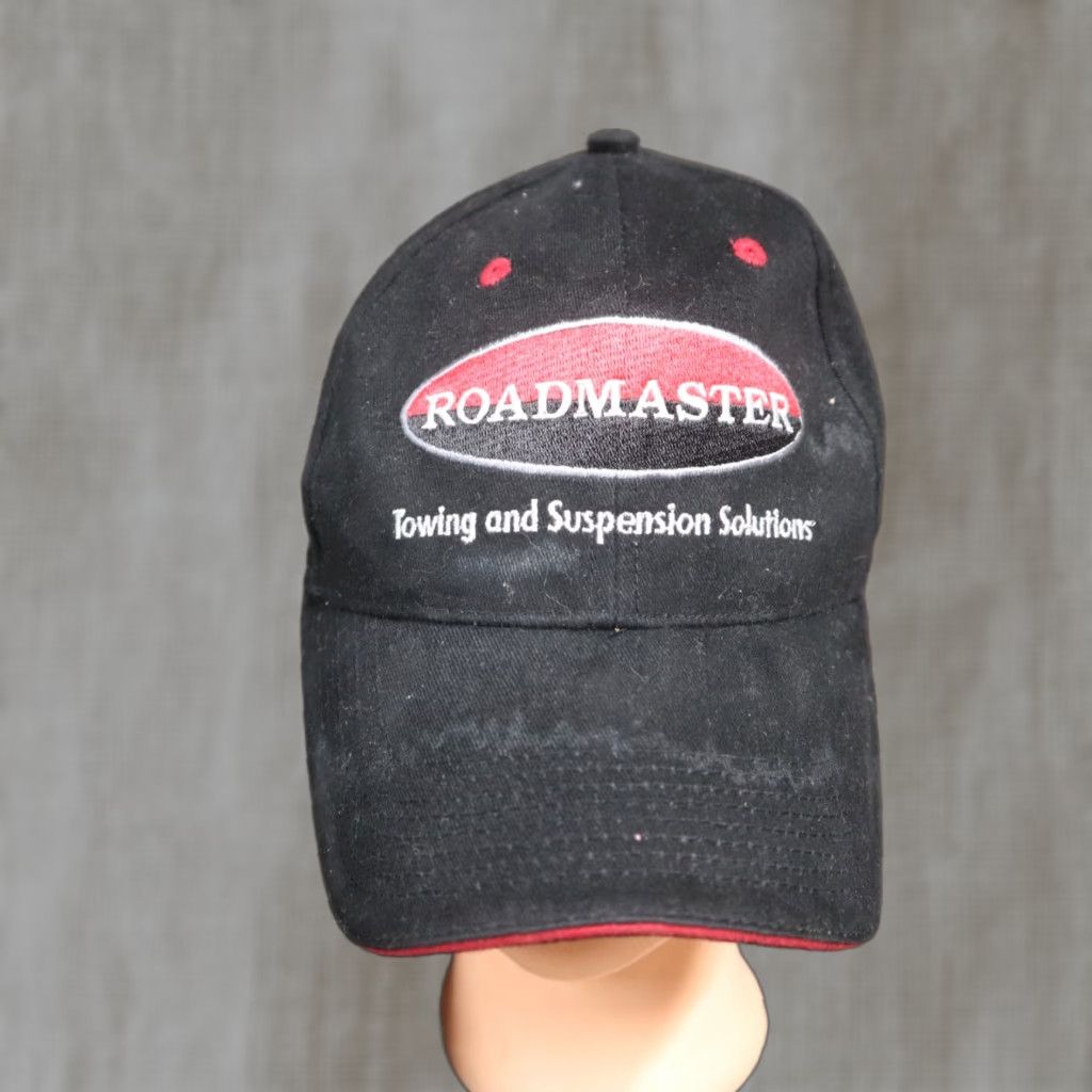 Vintage Roadmster Hat Baseball Cap Black Adjustable Men Casual Embroidered Towing and Suspension Brand Unbranded Cap Size ONE SIZE - 1 Thumbnail