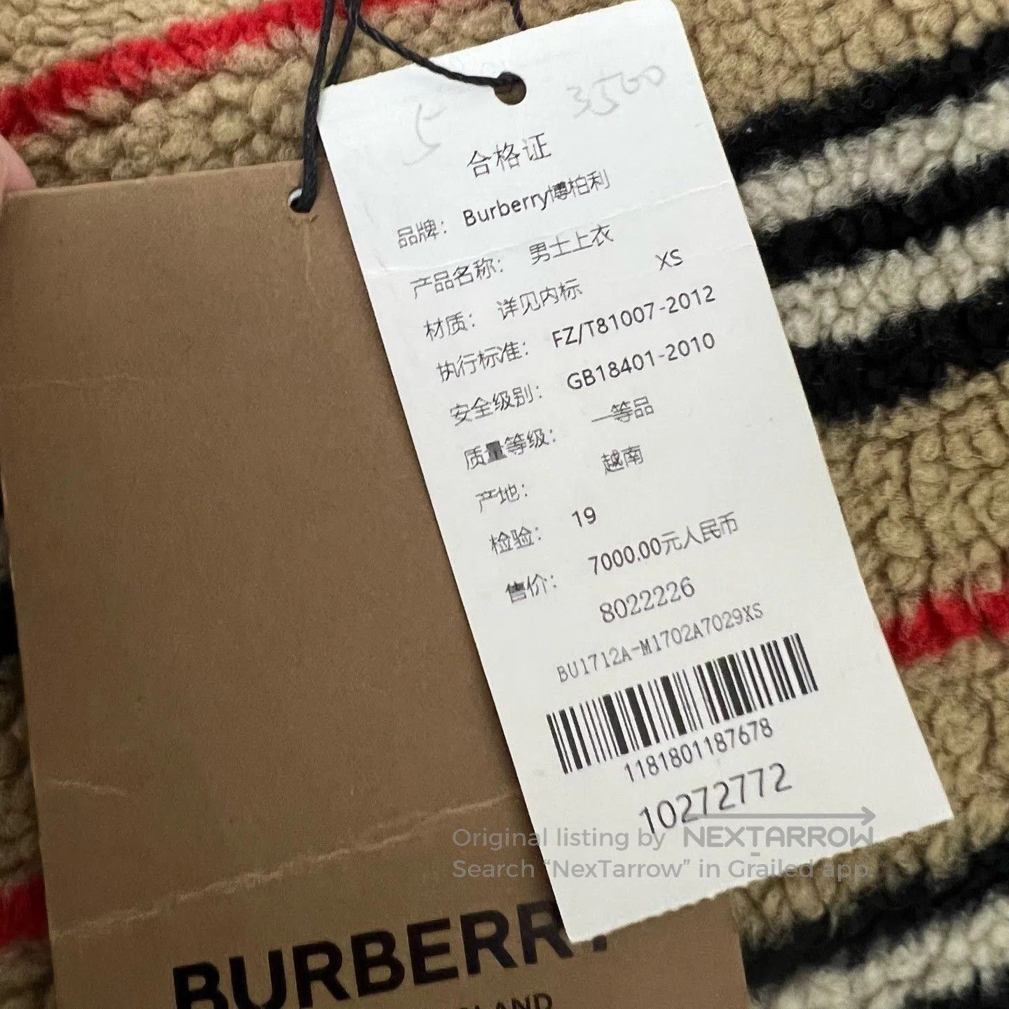 Burberry Burberry Fleece Sweatshirt XS. Size XS / US 0-2 / IT 36-38 - 4 Thumbnail