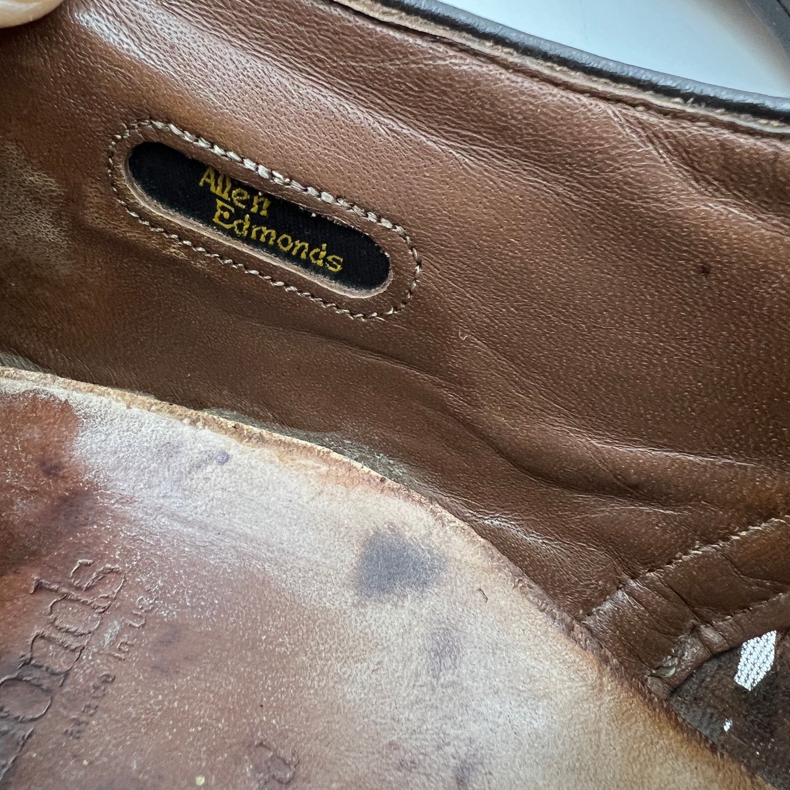 Allen Edmonds Allen Edmonds Sanford Leather Lace Ups In Oak Brown Size US 12 / EU 45 - 7 Thumbnail