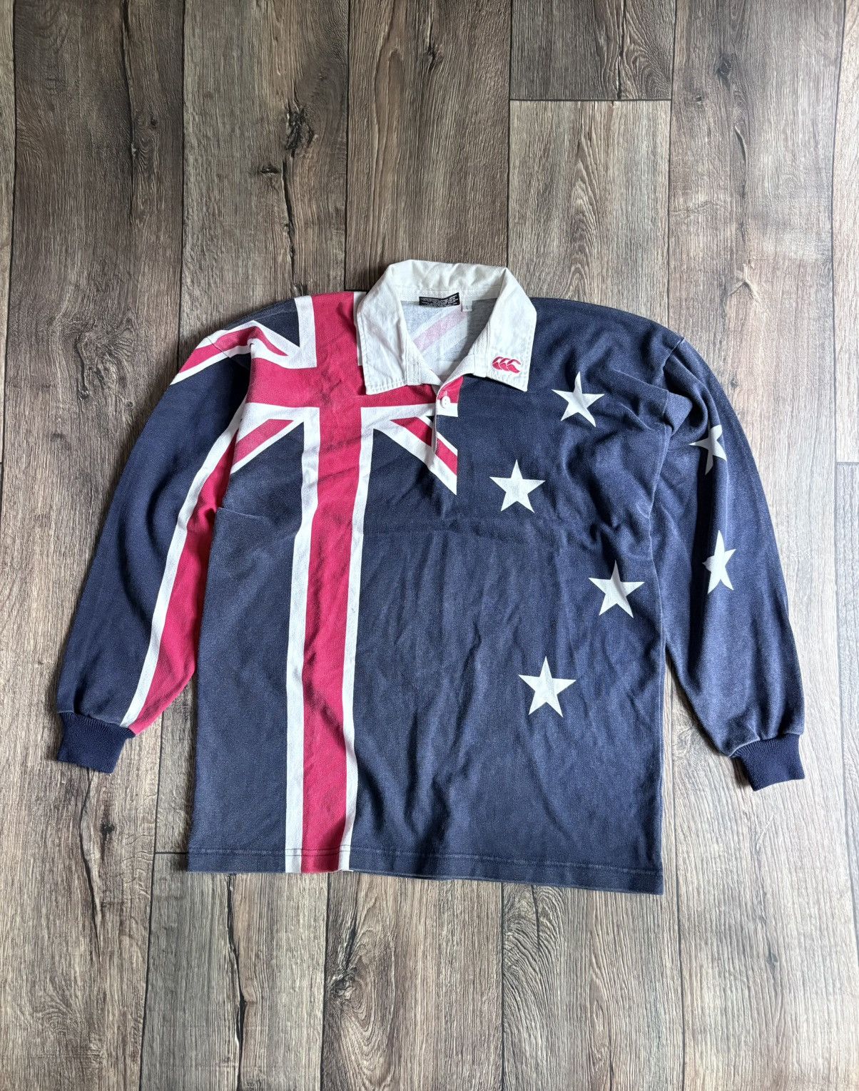 Canterbury of New Zealand Vintage 90s Canterbury Australia Flag All Over Print Jersey Size US L / EU 52-54 / 3 - 1 Thumbnail