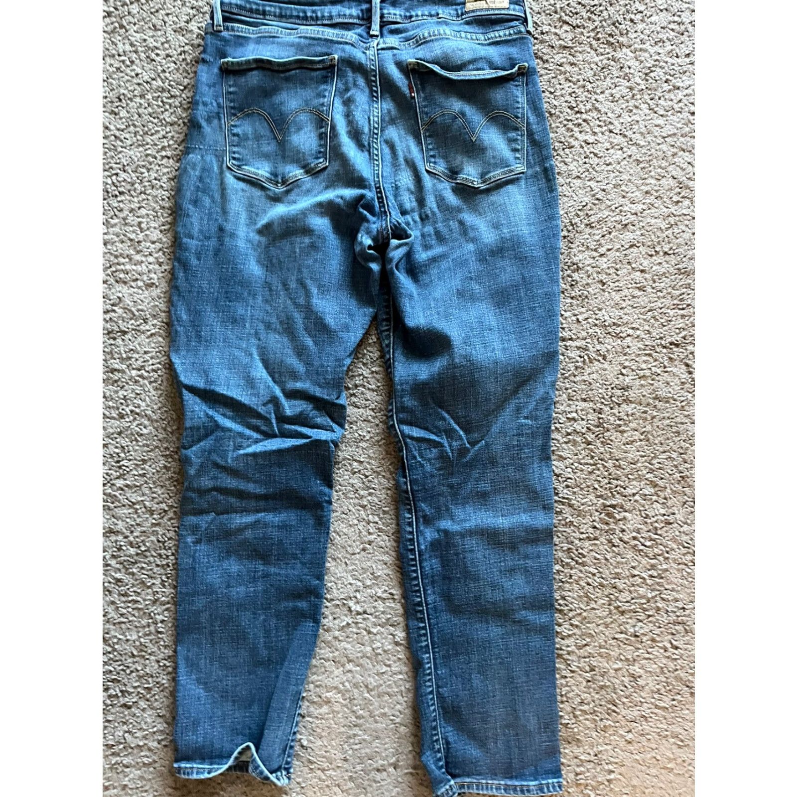 Levi's Levi's Jeans Skinny Denim 14S 32x30 Medium Wash Women Slim Mid Rise Blue 14 Women's Regular Inseam 30 Comfort Stretch Jeans Size 36" / US 14 / IT 50 - 3 Thumbnail