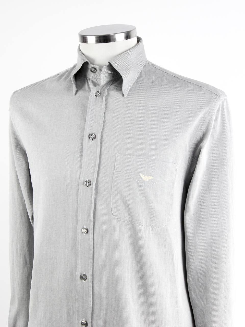 Emporio Armani EMPORIO ARMANI Cotton shirt with logo Size US L / EU 52-54 / 3 - 4 Thumbnail