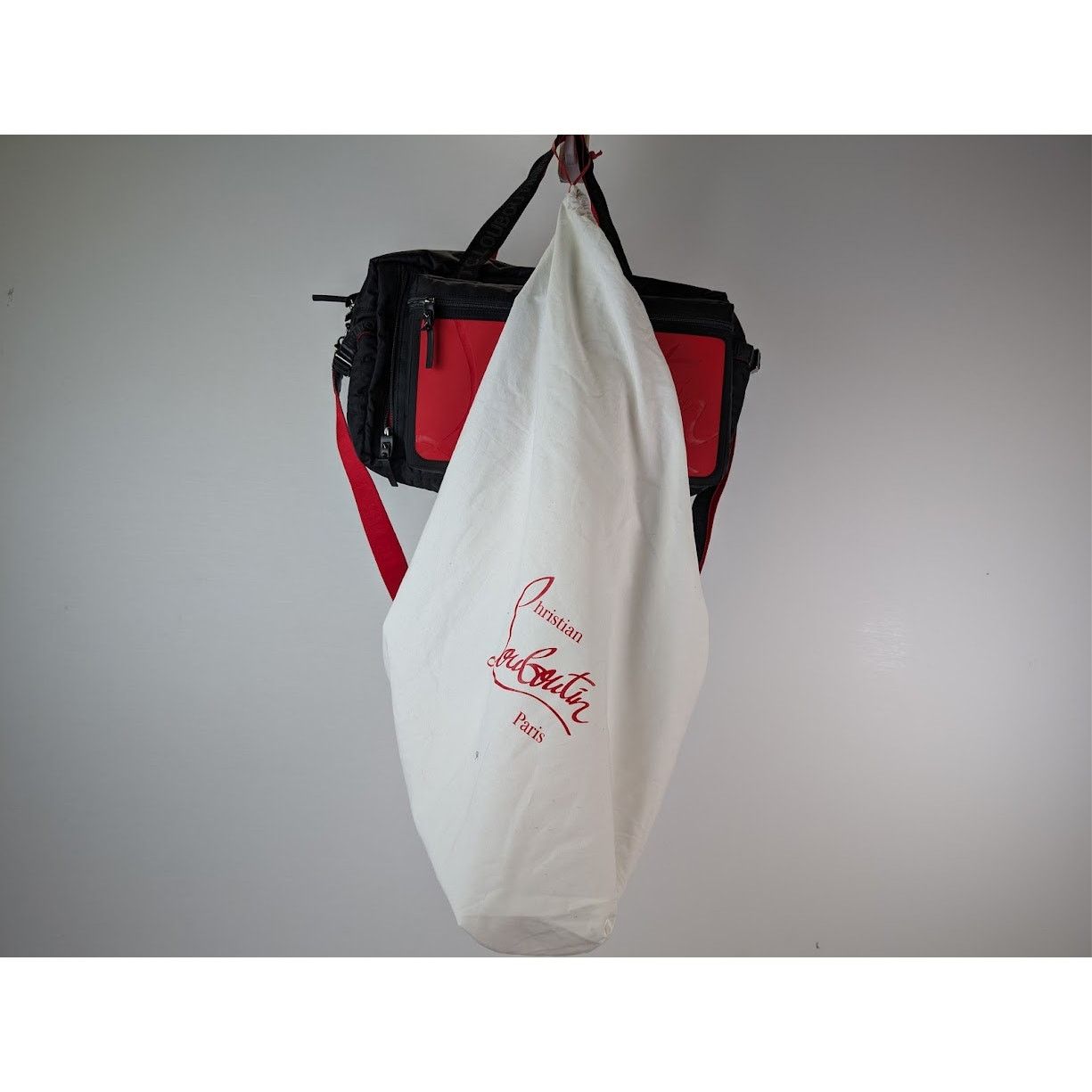 Christian Louboutin o1rshd1 Size: OS / Loubideal Sport Bag in Loubi/Black Size ONE SIZE - 23 Thumbnail