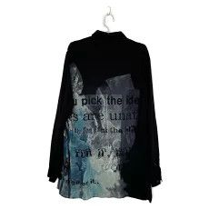 Yohji Yamamoto Yohji Yamamoto Pour Homme Print Shirt Tops Size US L / EU 52-54 / 3 - 2 Thumbnail