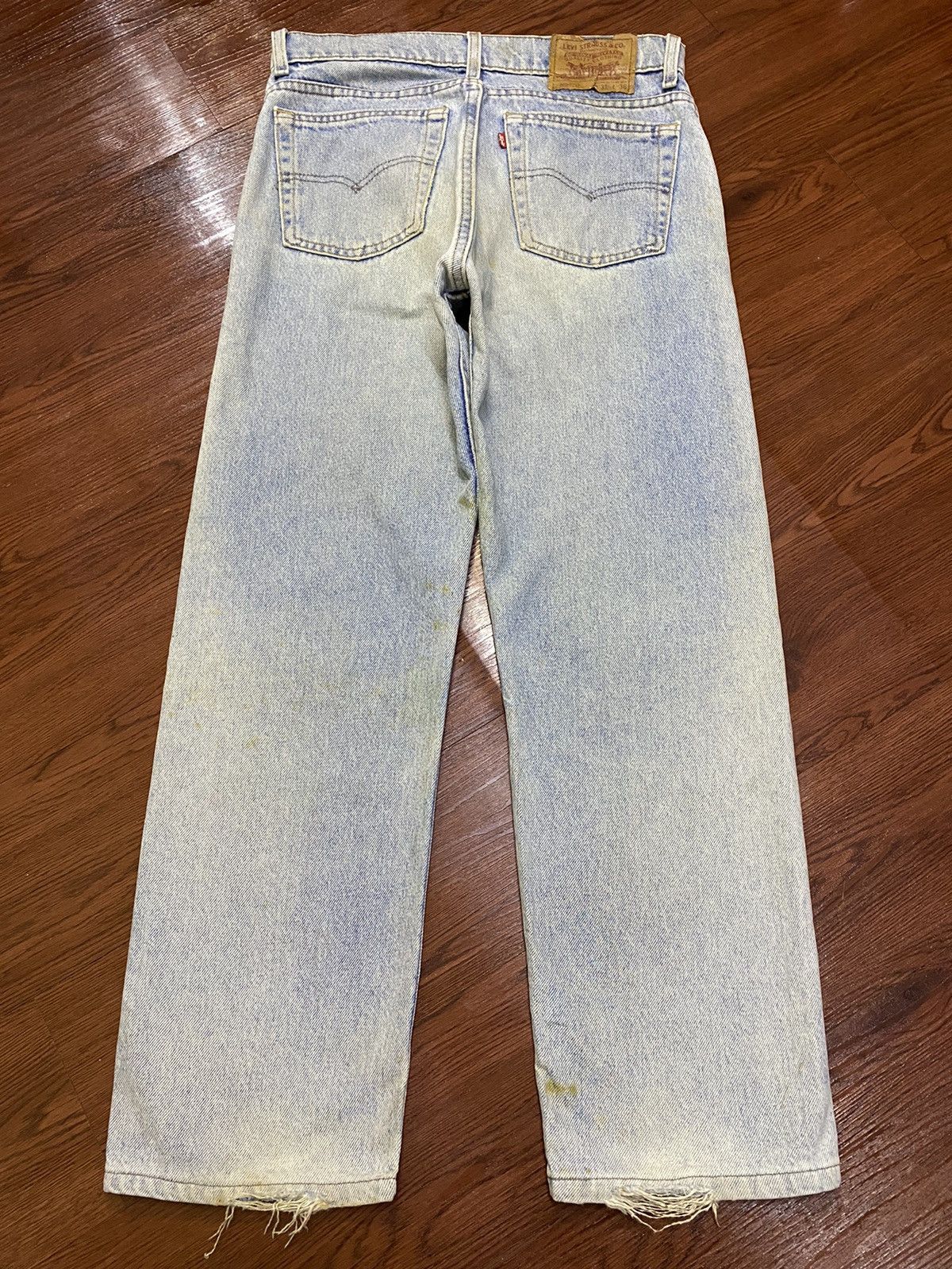 Levi's × Levi's Vintage Clothing Vintage Levis505 90s Faded Wash Distressed Loose Jeans Size US 32 / EU 48 - 2 Thumbnail