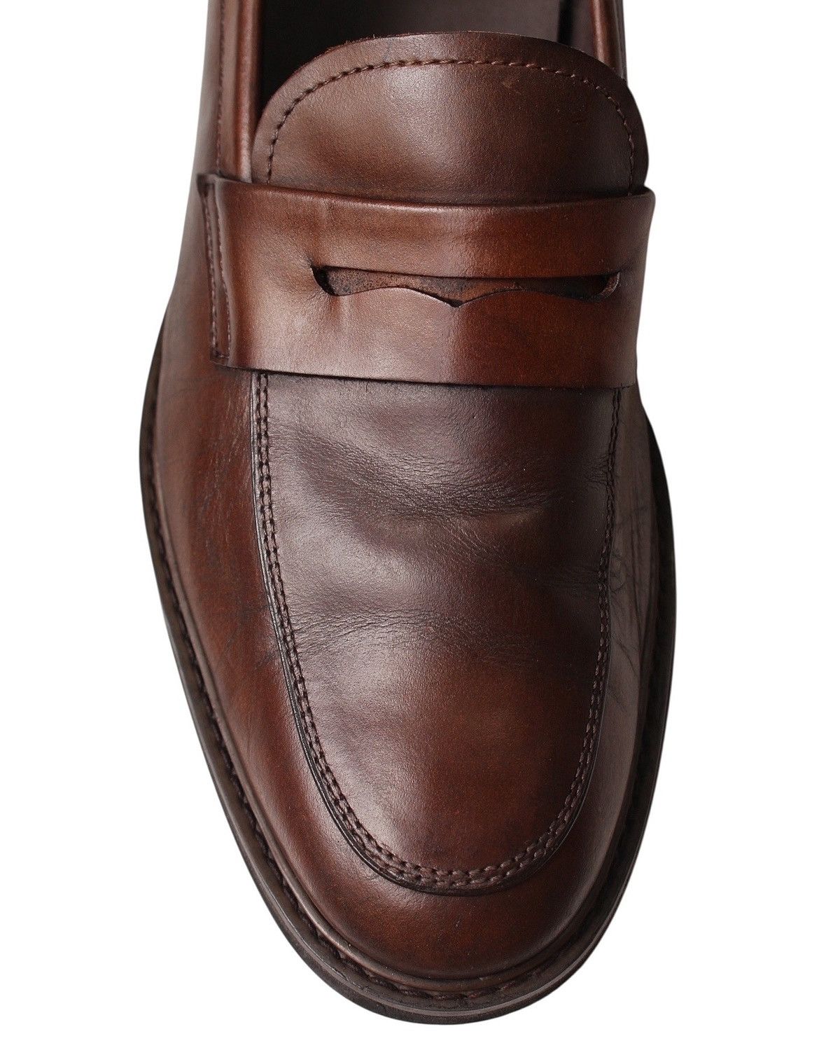 Japanese Brand × Vintage 2011 HAWKINS BROWN LEATHER PENNY LOAFERS Size US 8 / EU 41 - 5 Thumbnail