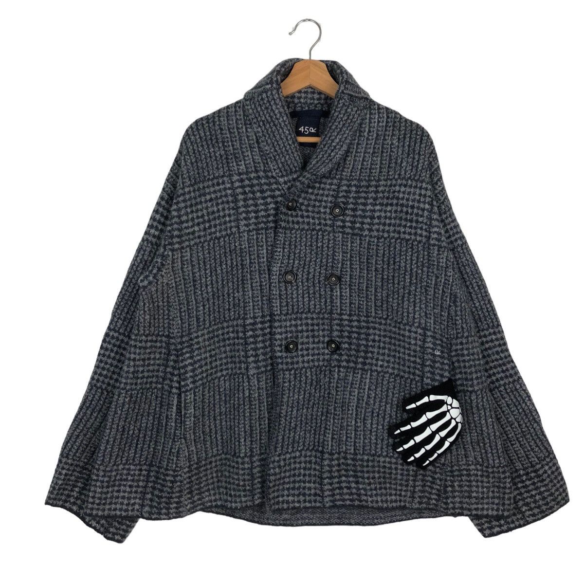 45rpm × Japanese Brand × R VINTAGE WOOL HERRINGBONE DOUBLE BREAST 45RPM  JAPAN | Grailed