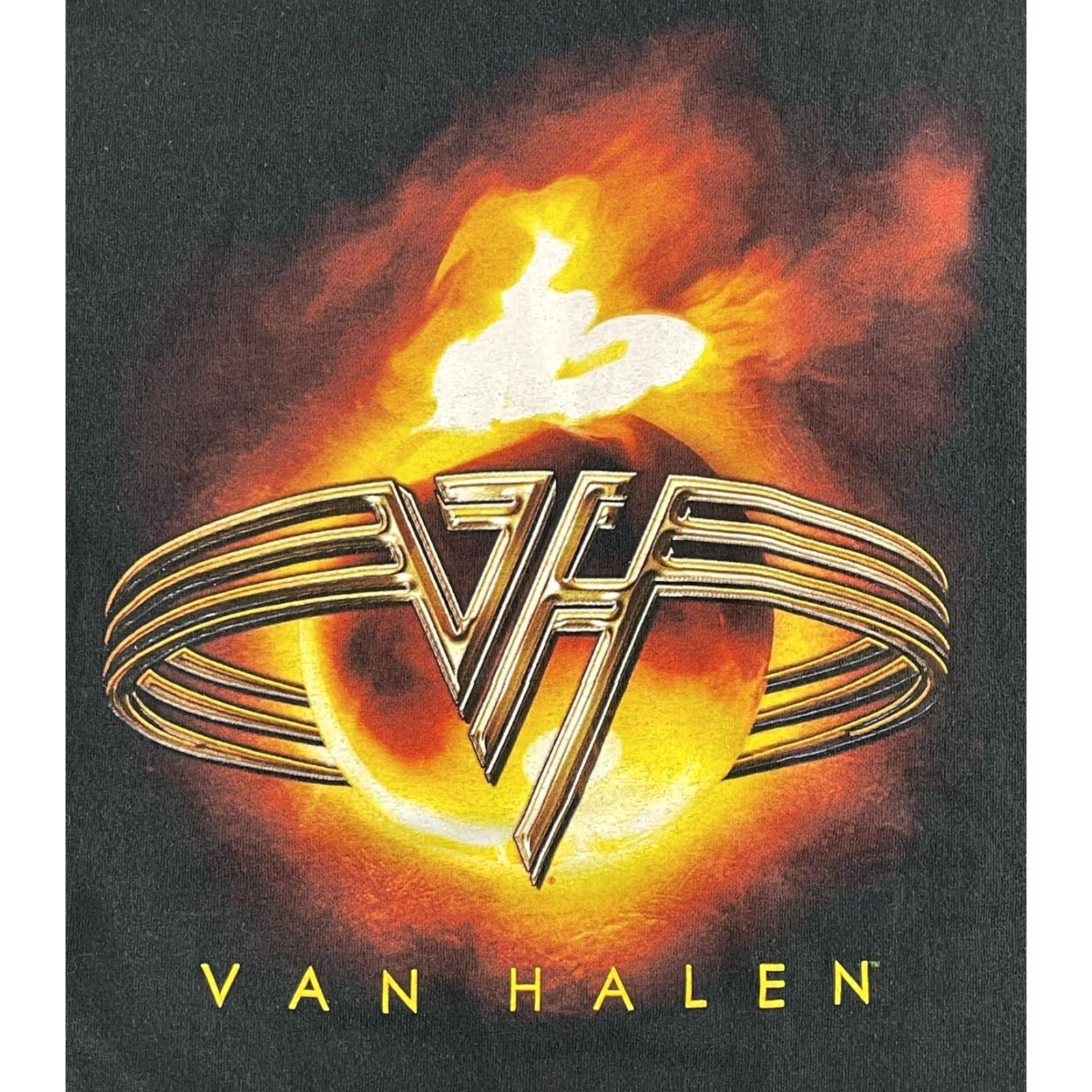 Anvil VINTAGE Van Halen Tour T-Shirt Anvil Short Sleeve Crew Neck Black Size L USA Double-Sided Rock Tee Men Size US L / EU 52-54 / 3 - 2 Thumbnail