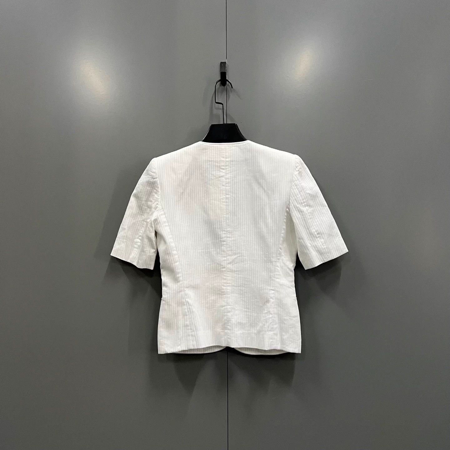 Dior Dior white fine stripe crewneck jacket S 95 new Size S / US 4 / IT 40 - 2 Thumbnail