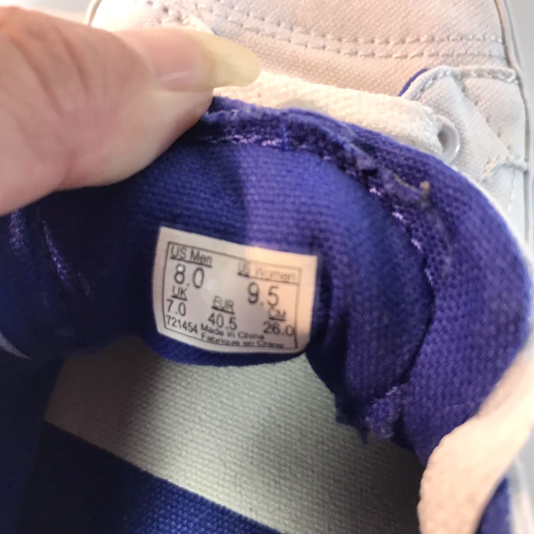 Vans VANS Off The Wall White Canvas Sneakers Women’s Size 9.5 – Lace Up Low Top Athletic Shoes for Casual Activewear Size US 9.5 / IT 39.5 - 5 Thumbnail