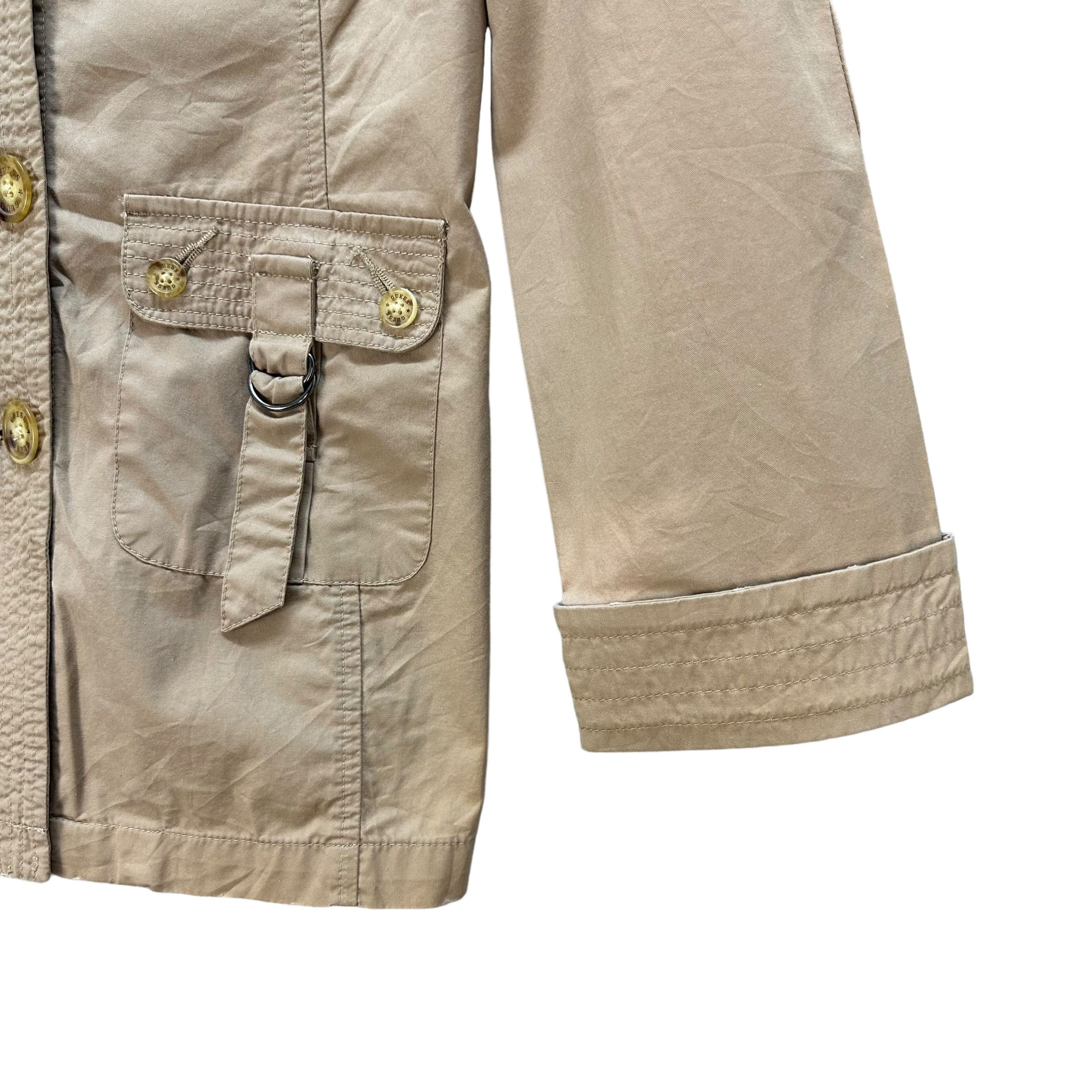 Guess GUESS Double Collar Belted Coat Jacket #A36-0817 Size XS / US 0-2 / IT 36-38 - 7 Thumbnail