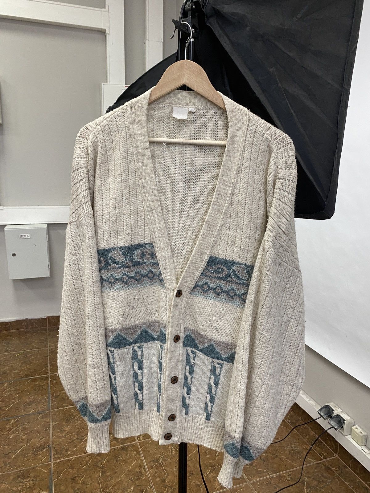Designer Vintage 90s Cardigan Knit Sweater Japan kapital Style hype Size US XL / EU 56 / 4 - 1 Thumbnail