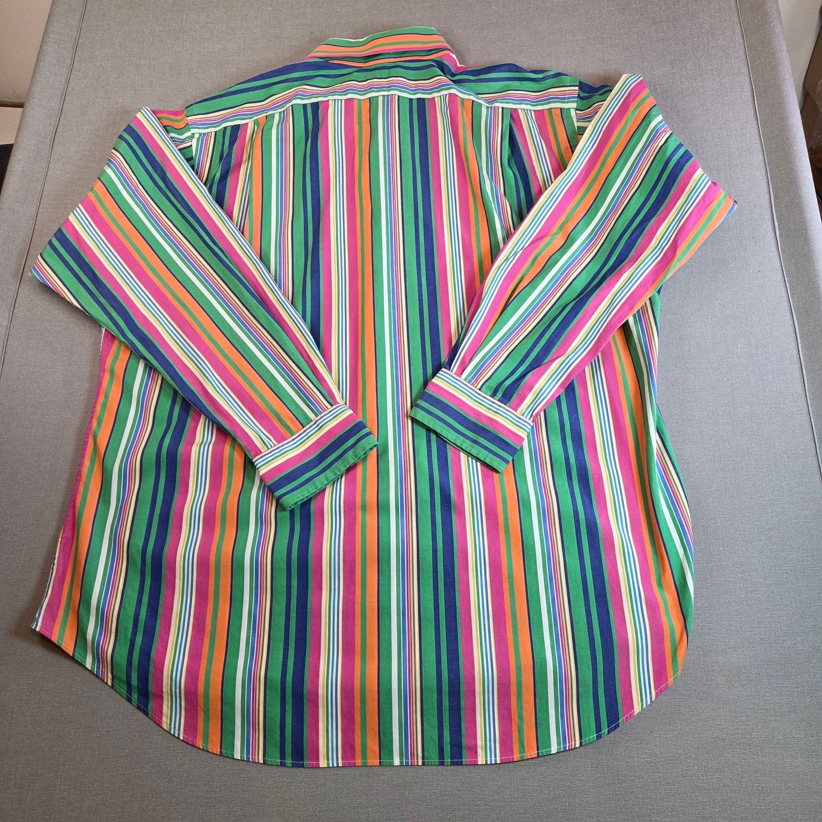 Polo Ralph Lauren Ralph Lauren Regent Fit Multicolor Stripe Shirt XL Size US XL / EU 56 / 4 - 2 Thumbnail