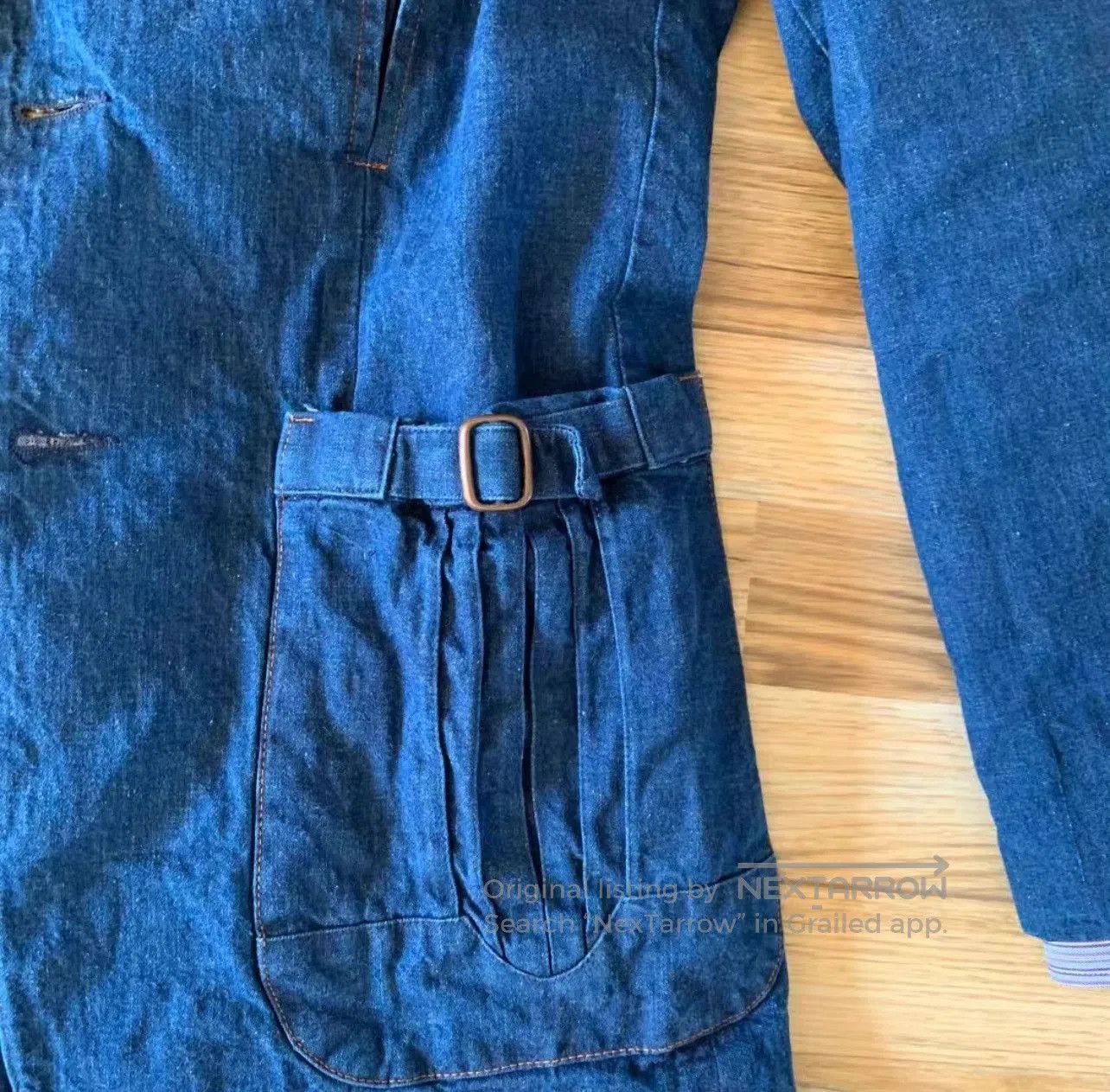 Vintage Vintage Denim Large Lapel Suit Jacket. Size US L / EU 52-54 / 3 - 5 Thumbnail