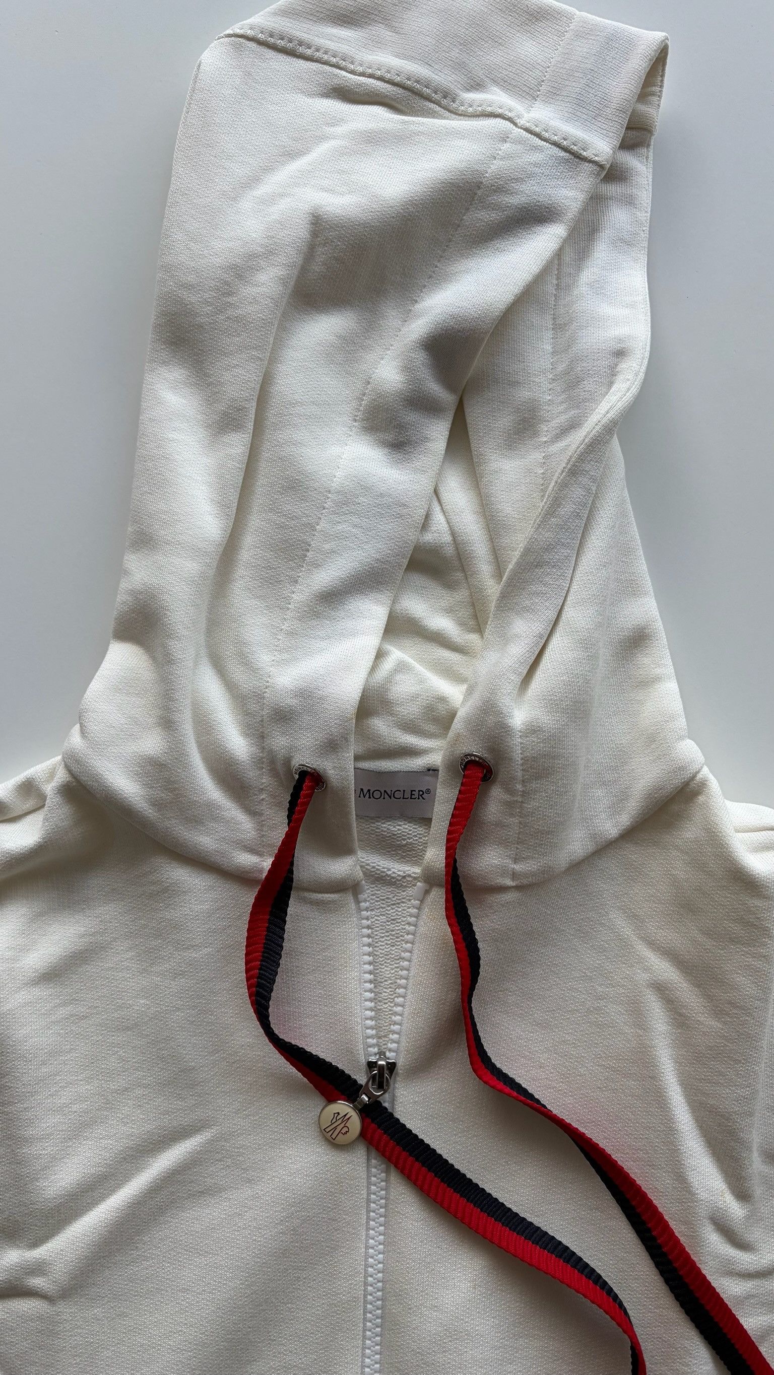 Moncler Moncler White Zip-Up Hoodie Size US M / EU 48-50 / 2 - 4 Thumbnail