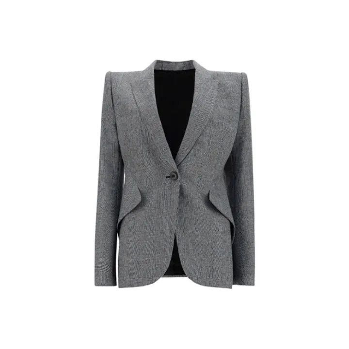 Alexander McQueen Alexander McQueen Casual One-Button Blazer 0079 Size M / US 6-8 / IT 42-44 - 1 Thumbnail