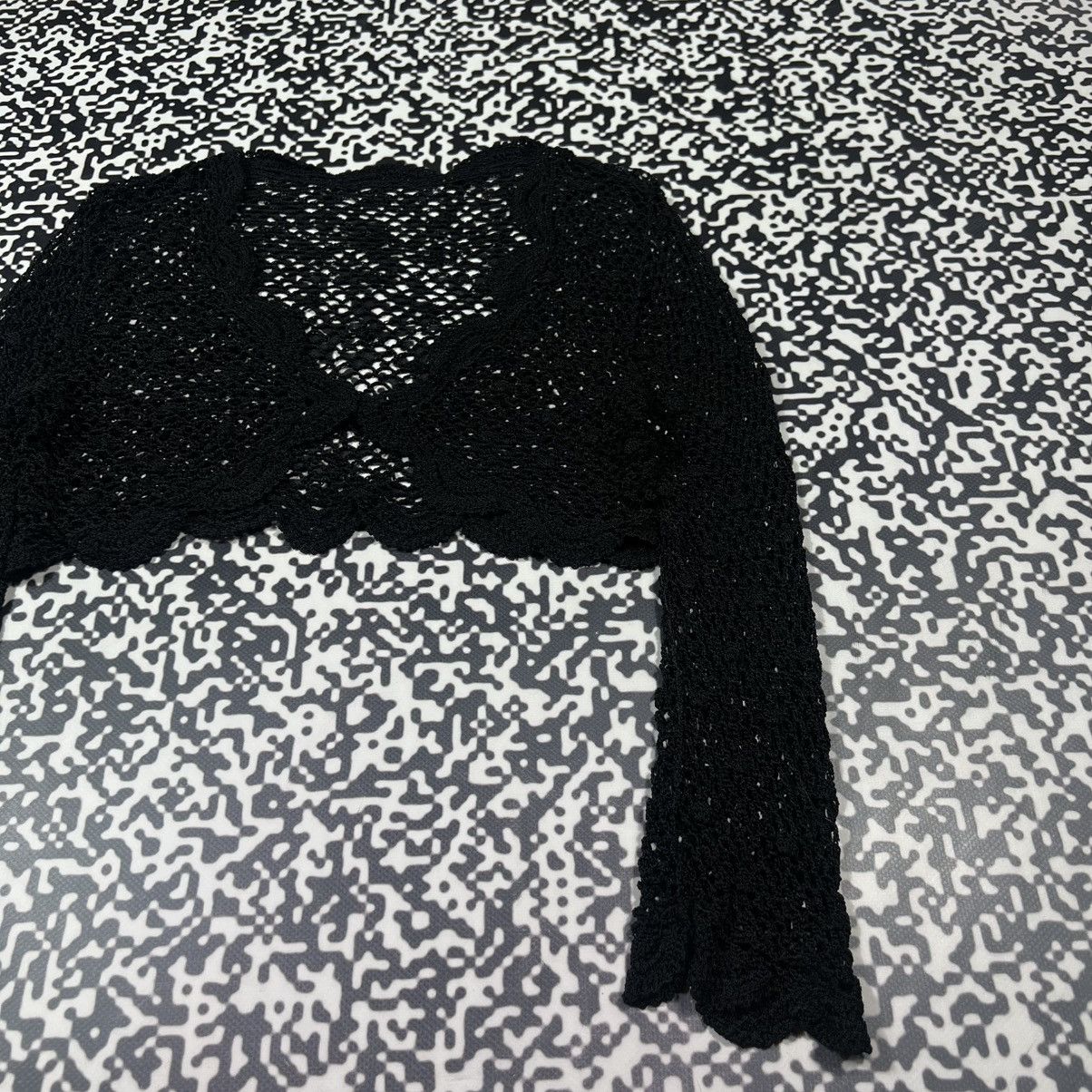 Japanese Brand Vintage Y2K Japanese Knitted Mesh Retro Style Cardigan Size S / US 4 / IT 40 - 10 Thumbnail
