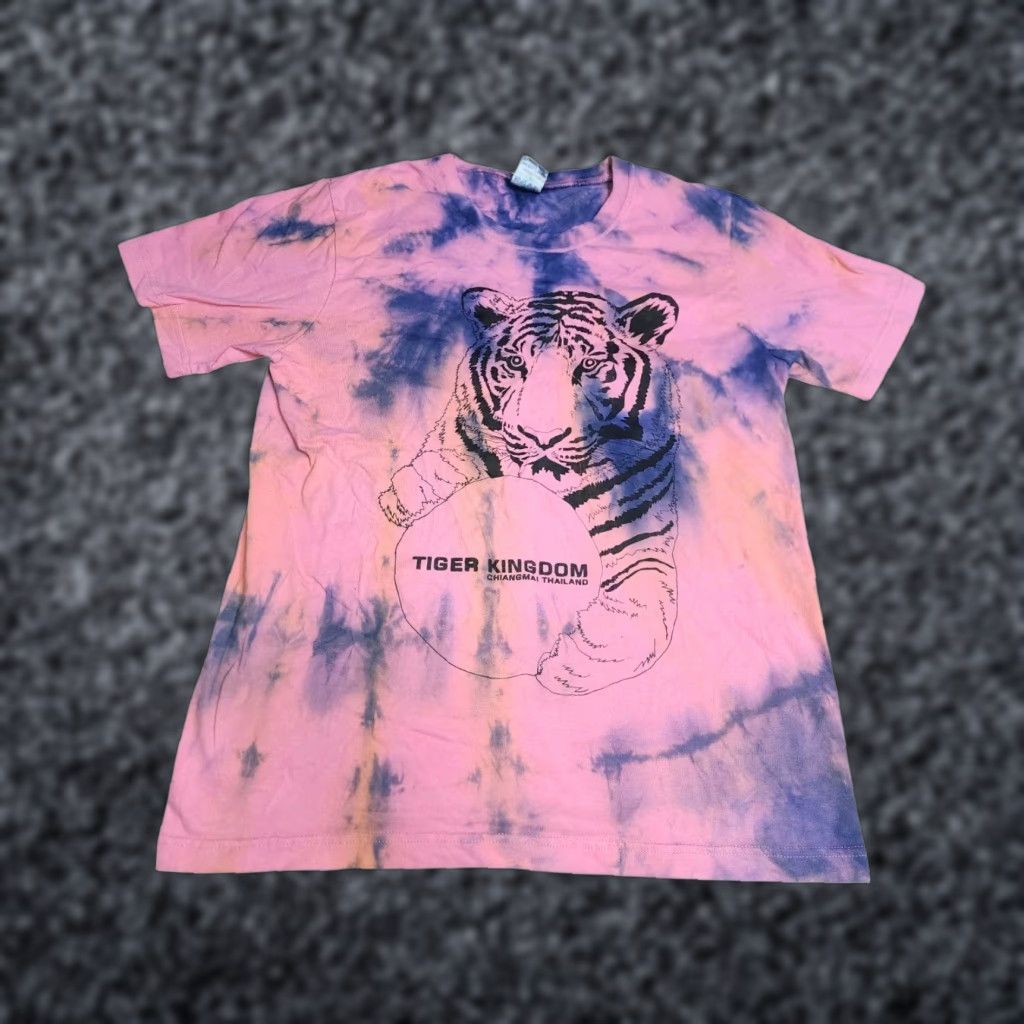 Doublet Vintage Womens T-Shirt 100% Cotton Tie Dye Double-Sided Animals Theme M Pink Size M / US 6-8 / IT 42-44 - 1 Thumbnail