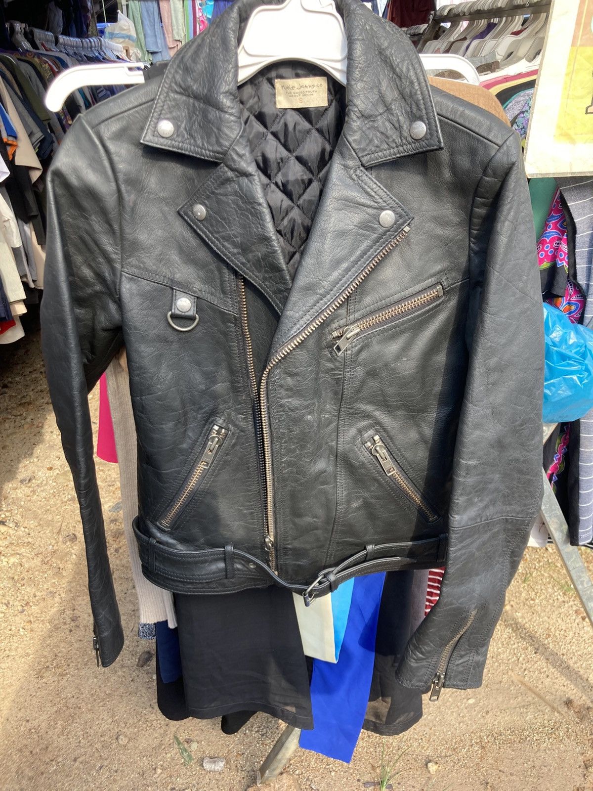 レアnudie jeans ZIGGY BIKER WORN LEATHER Nudie Jeans Ziggy Leather Biker Jacket, $745 | Asos | Lookastic