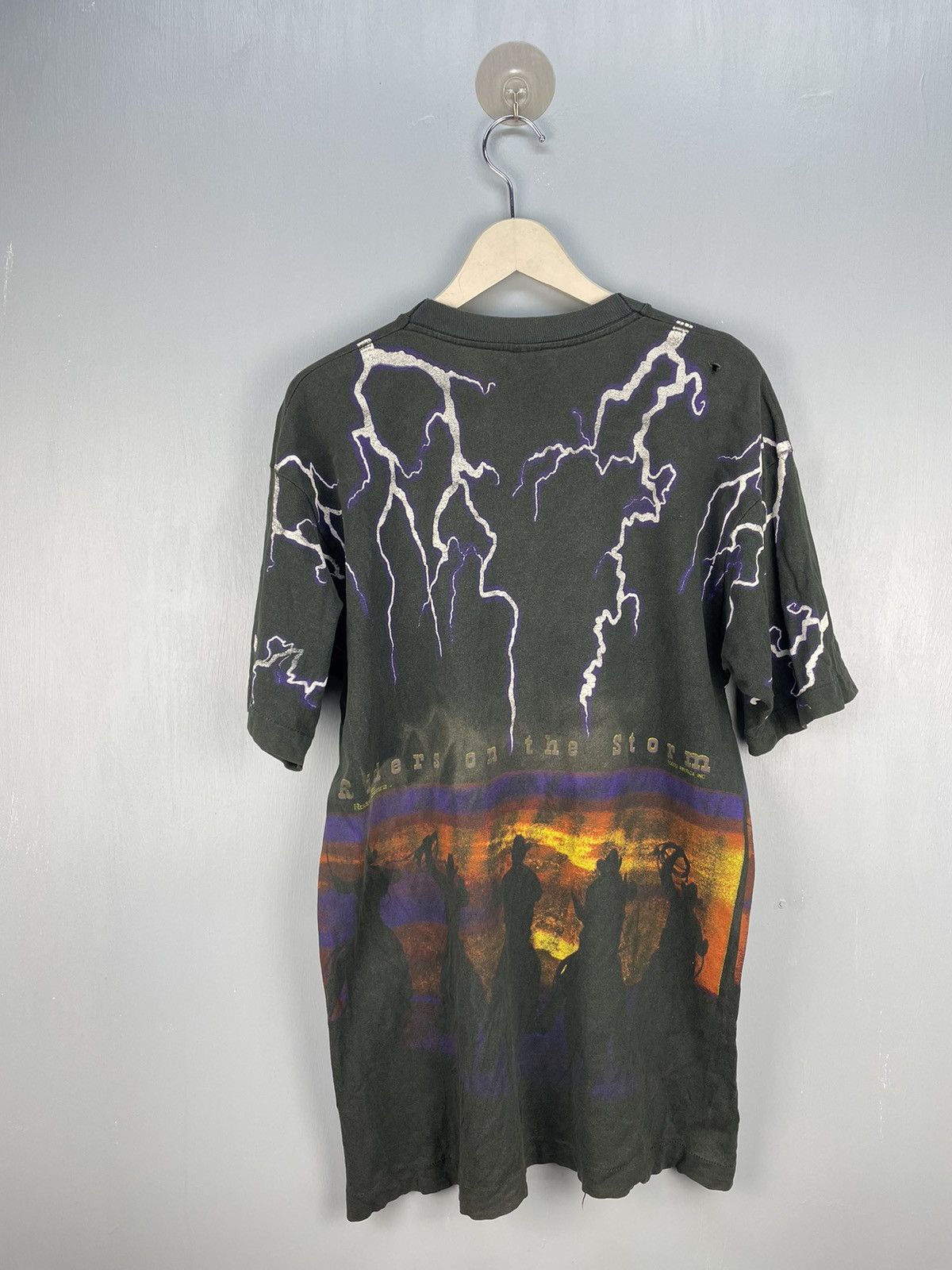 Lightning Bolt Vintage 90s Riders on the Storm AOP lightning t shirt Size US L / EU 52-54 / 3 - 2 Thumbnail