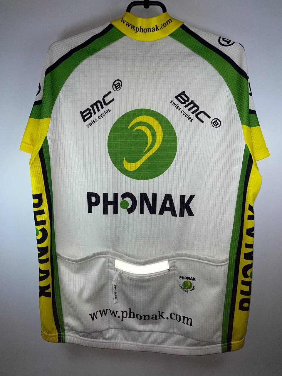 Bicycle × Vintage Vintage Phonak BMC Swiss Pro Team Cycling Jersey Size US L / EU 52-54 / 3 - 10 Thumbnail